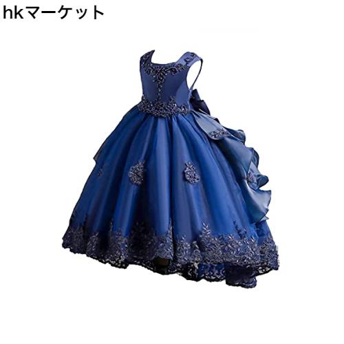 [VIISEN] 子供ドレス ジュニア ピアノ 発表会 フォーマル キッズ ドレス 子どもドレス演奏会 結婚式 刺繍 上品 エレガント 女児 女の子