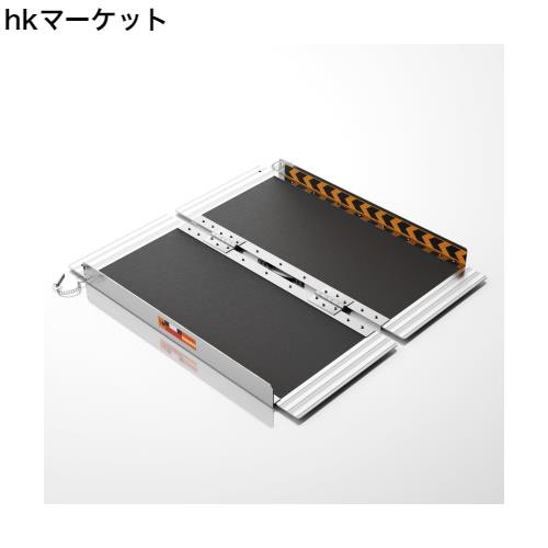 gardhom アルミスロープ 長さ92CM 幅79CM 荷重363KG 折り畳み車椅子スロープ 滑り止めスロープ 室内外 玄関 階段 段差解消 15CM 台車用