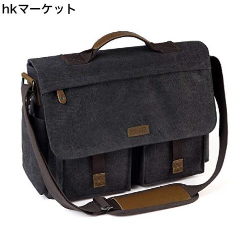 Vaschy ショルダーバッグ メンズ, メッセンジャーバッグ 帆布 撥水加工 15.6インチPC収納 ビジネスバッグ 通勤 通学 斜めがけバッグ B4 の通販は 5,386円