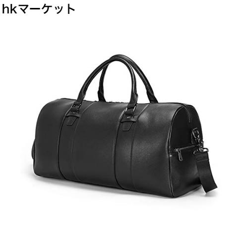 Masa Kawa 雅革 ボストンバッグ 本革 牛革 2WAY 機内持ち込み 底鋲付き 靴収納 防水 軽量 大容量 手提げ レザー 出張 旅行 トラベル スポの通販は