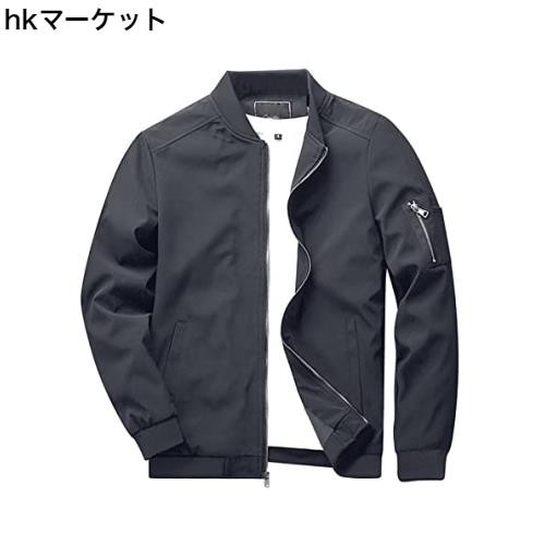 [KEFITEVD] ブルゾンメンズ 秋 ポリエステル ライトジャケット シンプル カジュアルウェア 軍 ジャケット 快適 カーゴジャケット 無地 ジの通販は