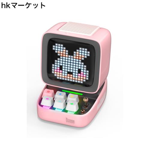 Divoom Ditoo-Pro ポータブルBluetoothスピーカー3.55インチLEDスクリーンピクセルディスプレイ、DSPワイヤレススピーカーAPPコントロー