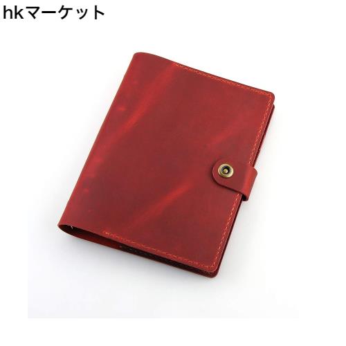 ROTERDON システム手帳 本革ノート A5サイズ 本革 ノートカバー レザー 手縫い 手作り オリジナル 3色 ノート メモ帳 カード収納 ビジネの通販は 7,373円