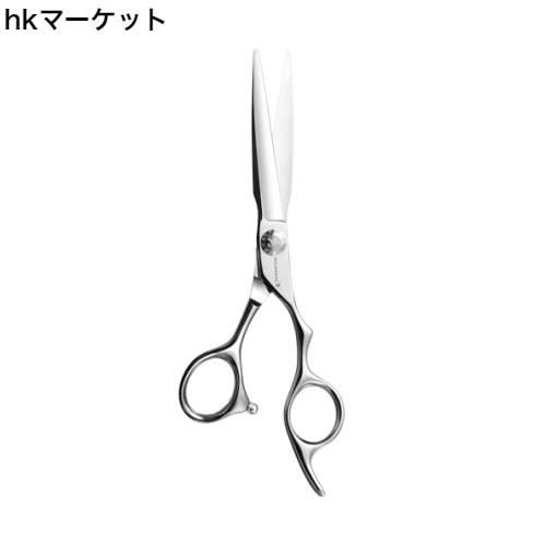 AOLANDUO専門的な散髪はさみは6インチであり、非常に鋭いブレードを持ち、440C鋼の髪切りハサミは耐久性を持ち、滑らかな動きと細かいカ