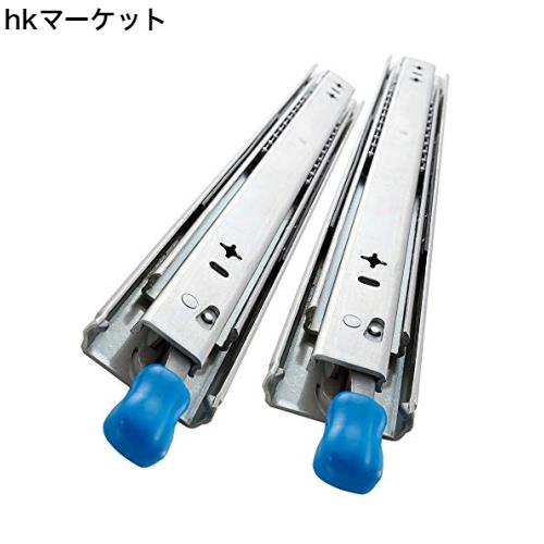 SHUHANG引き出しスライドロック付 重量用 スライドレール，450mm伸縮式引き出しスライド かんぜんに引き出します負荷120KG左右1セットの通販は