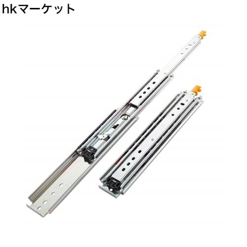 SHUHANG 超重量用スライドレール ロック付き 1000mm 3段引 横付 完全スライド ボール伸縮式 高耐久Heavy Duty引き出しスライド 耐荷重200の通販は