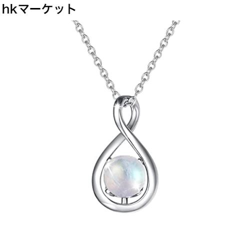 Agvana ネックレス レディース 天然石 ムーンストーン 6月 誕生石 しずくモチーフ シルバー925 クリスマス ホワイトデー お返し 誕生日