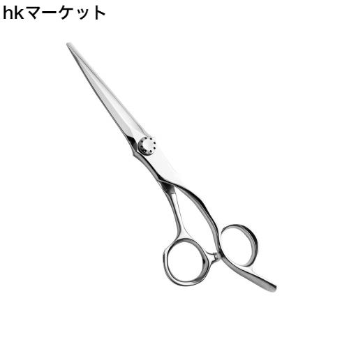 AOLANDUO専門的な散髪はさみは6インチであり、非常に鋭いブレードを持ち、440C鋼の髪切りハサミは耐久性を持ち、滑らかな動きと細か