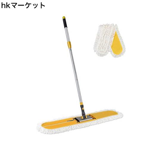 Cleanhome 業務用モップ 90cm幅 フロアモツプ 水拭き 乾拭き 除塵モップ フローリング？幅広い？体育館モップ 交換用マイクロファイバー 2 4,856円