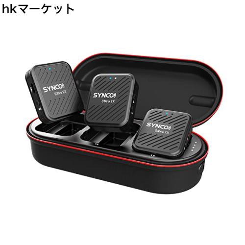 ワイヤレスマイク, SYNCO G1A2PRO ステレオ/モノラル切替 音量調整 2台送信機・１台受信機 自動ペアリング ノイズリダクション機能 ミュ