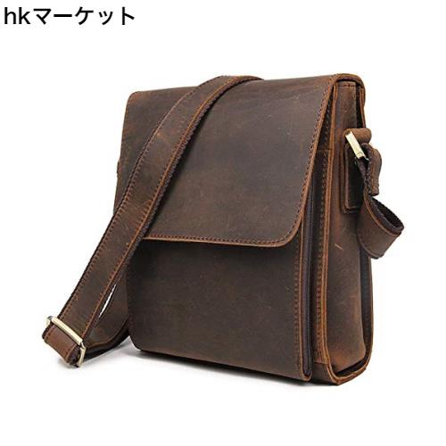 [Ariga] ショルダーバッグ メンズ 本革 牛革 斜め掛けバッグ メッセンジャーバッグ 通勤 通学 レザーの通販は 10,817円