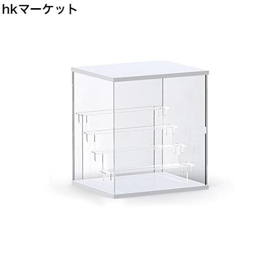 Duvinin フィギュアケース コレクションケース ディスプレイケース アクリル製 (五段透明ステージ, 白)の通販は
