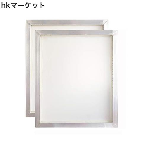 シルクスクリーン印刷は51×61 cmのアルミニウムフレーム - 110の白い網を選別します (2個)の通販は 6,022円