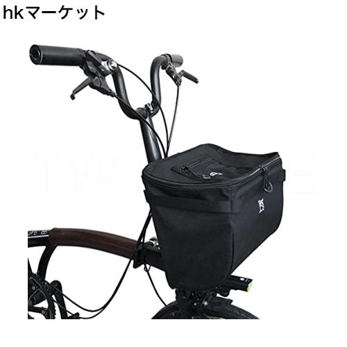 TWTOPSE ブロンプトン折りたたみ自転車バッグ用15L自転車MINIバスケットFor Bromptonブロンプトン バッグ、レインカバー付きサイクリング