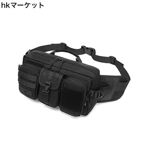 IDEASHOW 2WAYウエストバッグ 多機能ウエストポーチ 収納力