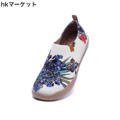 [UIN] スリッポン レディース ローファースリッポン アート旅行靴 幅広 靴 フラットシューズ 軽い プレゼント 人気 男女兼用 おしゃれ レの通販は