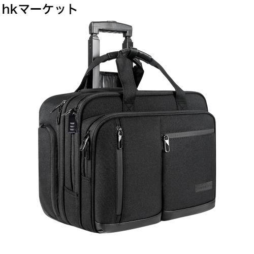 [VANKEAN] 17.3キャリーバッグ ビジネスバッグ 機内持ち込み 17.3インチPC対応 スキミング防止ポケット ップバッグ防水ベルトRFIDポケッ