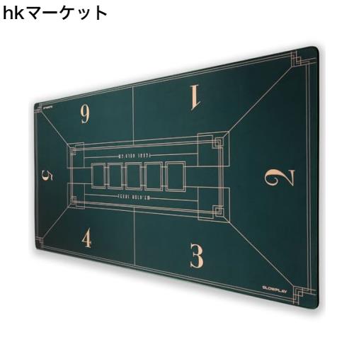 SLOWPLAY Nash ポーカーマット テキサスホールデム 120x70cm｜アール・デコ調プリント ポータブルプレイマット 滑らかな手触り 騒音軽減の通販は 7,834円