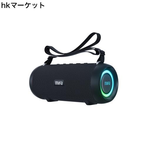 MIFA A90 Bluetoothスピーカー IPX7防水 60W大音量 ワイヤレスステレオ対応 RGB LEDライト 30時間連続再生 Micro SDカード対応 TWS機能 Uの通販は