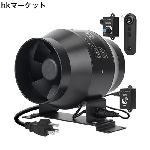 DUCTURBO 中間取付形ダクトファン 100mm リモコン付き （セット） Amazon | DUCTURBO 中間取付形ダクトファン 100mm 強力 風量:275