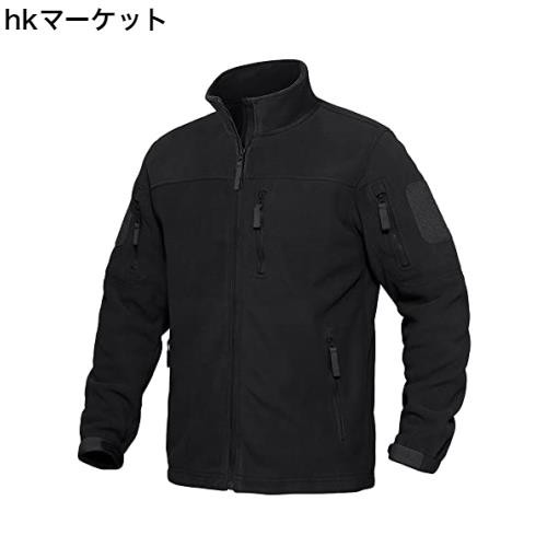 [KEFITEVD] アウトドア ジャケット メンズ 登山ジャケット フリース付き アノラック 防寒 防風ジャケット バイク用 ジャンパー 無地 黒 の通販は