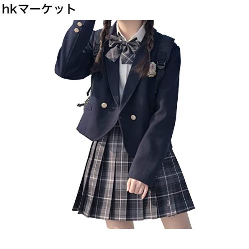 [cnstone] 女子高生 制服 学生服 セーラー服 JK制服 女子高生 高校制服 5点セット リボン ブレザー スカート チェック セット スクール の通販は 6,003円
