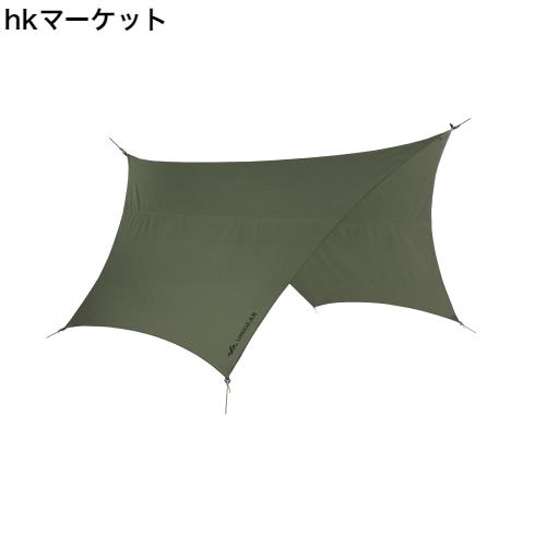 Unigear ヘキサタープ tcタープ ポリコットン 5m延長ベルト付き 4.2ｍｘ4.1ｍ テントとの取り組み可能 焚き火 遮光 遮熱 難燃 軽量 コン