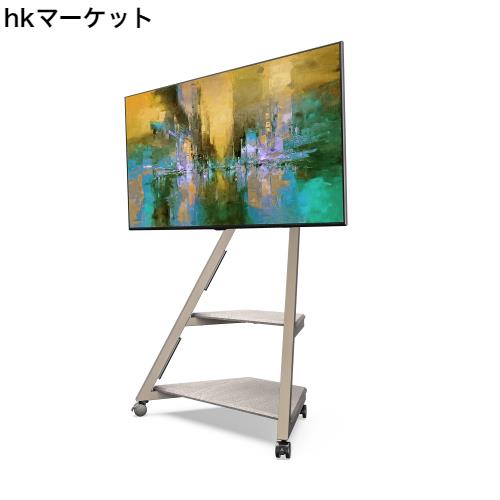 FITUEYES DESIGN テレビスタンド キャスター付き ハイタイプ 32~65インチ対応 上下/左右首振り インテリア コーナー 配線隠し 耐荷重40KG