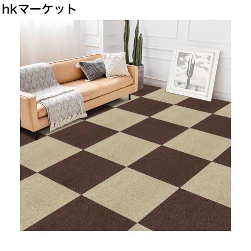 HUIJIE ジョイント マット フローリング カーペット 30x30cm 30枚 タイルカーペット大判 吸着マット 防音 カーペット 滑り止めマット 床の通販は 5,284円