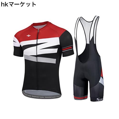 サンティック】Santic メンズ サイクルジャージ 上下セット 半袖