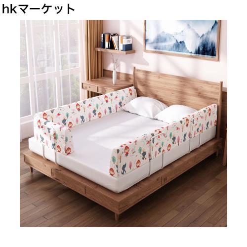 Edenplaykey ベッドガード 赤ちゃんベッドフェンス クッションベッドガード内蔵固定管は安定自由変形可能 ハイタイプ ベビーベッドガードの通販は 7,867円