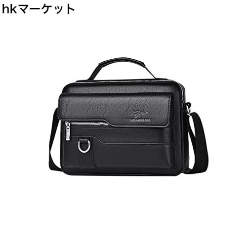 [Ｗｈａｔｎａ] ショルダーバッグ メンズ 2way 斜め掛け 手提げバッグ セカンドバッグ 手持げバッグ キーリング付 厚 手 レザー Ipad 10.の通販は 5,382円