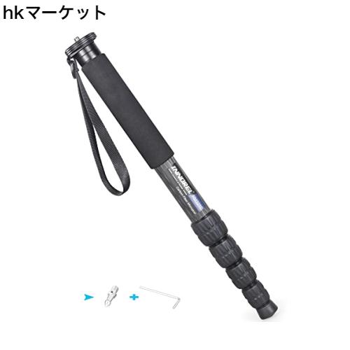 INNOREL 一脚 カメラ用 カーボン製 26lb/12kg耐荷重 5セクション伸縮可能 コンパクト 便利 軽量 旅行用（RM325C）