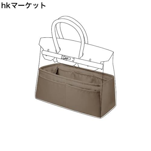 DGAZハ？ック？インハ？ックインナーバッグ 高級シルク サテン トートバッグ用 ハ？ーキン25/30/35Bags（エトープ、BK25）