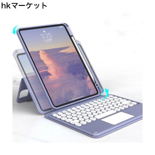 磁気吸着 iPad 第6世代 第5世代 Air Air2 Pro 9.7 キーボード ケース 縦置き タッチパッド搭載 丸型キー 背面カバー 取り外し可能 Apple の通販は