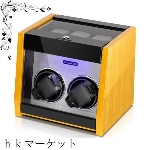 JINS＆VICO ワインディングマシーン 2本巻き上げ 3本収納 腕時計自動巻き上げ機 ウォッチワインダー 高級時計ケース 自動巻き 腕時計ワイの通販は 22,500円