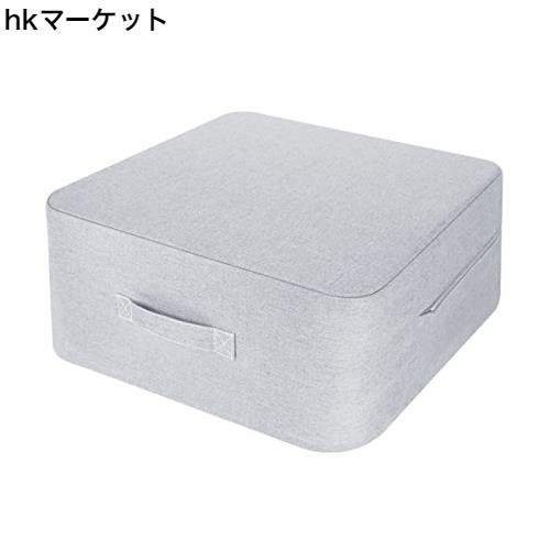 Homwarm トランポリン 室内 大人用 静音 エクササイズ 家庭用 省スペース 外カバー取り外し 洗濯可能 (40x40x15cm, グレー)の通販は