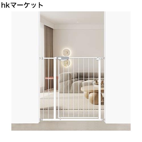 TSAYAWA ベビーゲート 三重ロック 高さ92cm 突っ張り式 拡張フレーム付き オートクローズ機能 赤ちゃん ベビーゲート 階段上 自動ロック の通販は