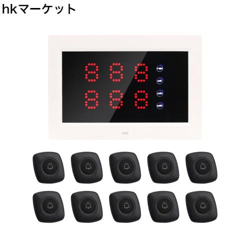 FLYDOG ワイヤレス呼び出しベル 飲食店 業務用スタッフ呼び出しベル ワイヤレスチャイム お客様のスタッフ呼び出しに 店舗 飲食店 介護施