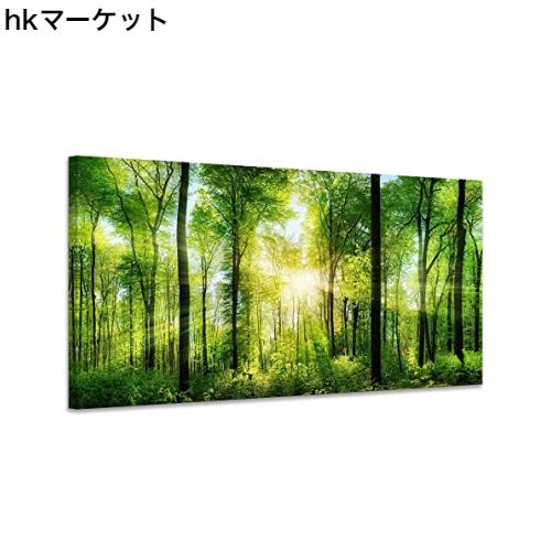 山 絵 木の絵 アートパネル 自然 絵画 風景画 ポスター 壁掛け 玄関 風水 開運 装飾画 部屋装飾 木枠付きの完成品 (40x80cm)の通販は 5,941円