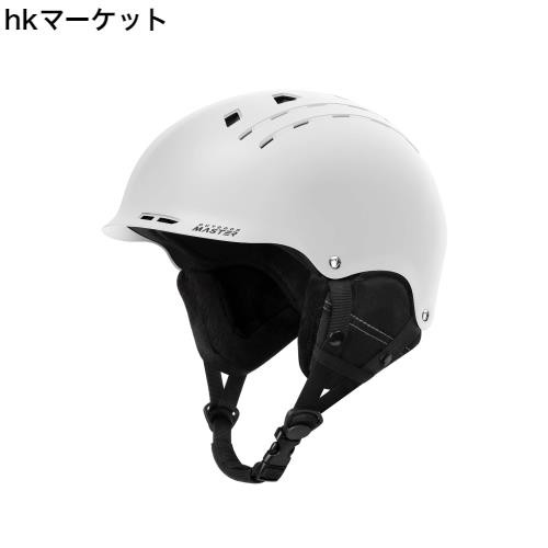 OUTDOORMASTER スキー ヘルメット アジア専用モドル スノーボード ヘルメット バイザー付き スノーヘルメット 通気スイッチ 全方位調整アの通販は
