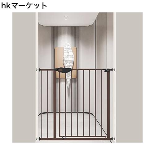 Seogva ベビーゲート 三重ロック 高さ78cm ベビーゲートブラウン Amazon.co.jp: Seogva ベビーゲート バリアフリー ゲート 高さ
