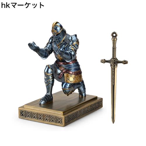 HDMbigmi King’s Guard Knight ペンホルダー ペンスタンド デスクオーガナイザー アクセサリー 樹脂鉛筆ホルダー ギフトに メタルソードの通販は 7,316円