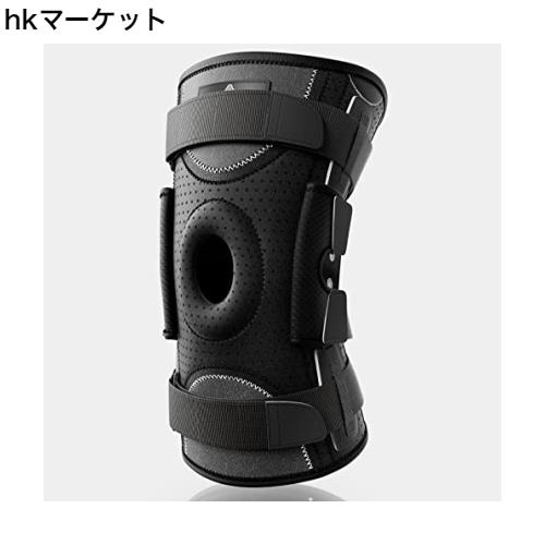 NEENCA 膝サポーター ヒンジ付き 半月板サポーター 膝固定 ひざ専用 スポーツ用 バレー/バスケ/ランキング/登山 膝安定 日常生活 (XL, ブ
