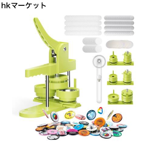 缶バッジマシーン 缶バッジ製造機 新型スライドステージ 組立/使用簡単 3サイズ金型ダイ付き 3サイズ交換可能(25/32/58mm) DIYバッジマシの通販はその他おもちゃ