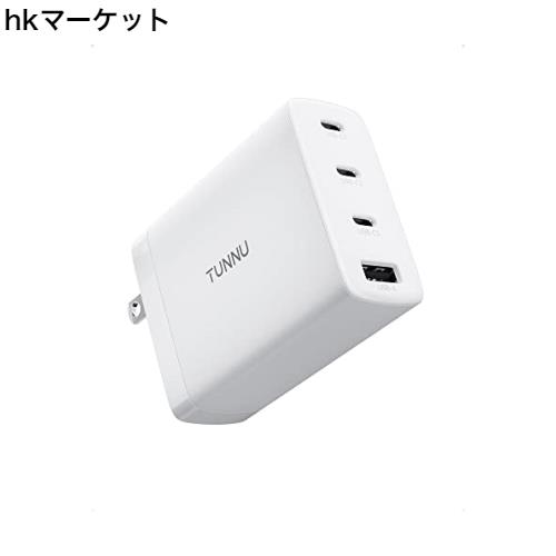 PD 充電器 100W コンパクトでPSE認証済み USB-C GaN技術 PD3.0採用 Type-c急速充電アダプター マルチポート 壁掛け式 4ポート同時充電可の通販は