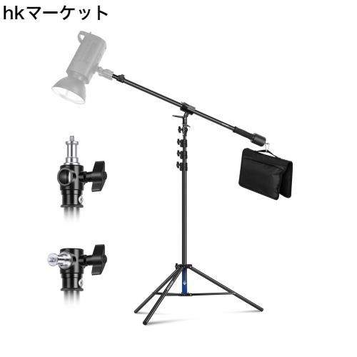 NEEWER エアクッションライトスタンド ブームアーム、カウンターウェイト、サンドバッグ、1/4”ネジ付き 3mまで調節可能な撮影スタンド ソの通販は
