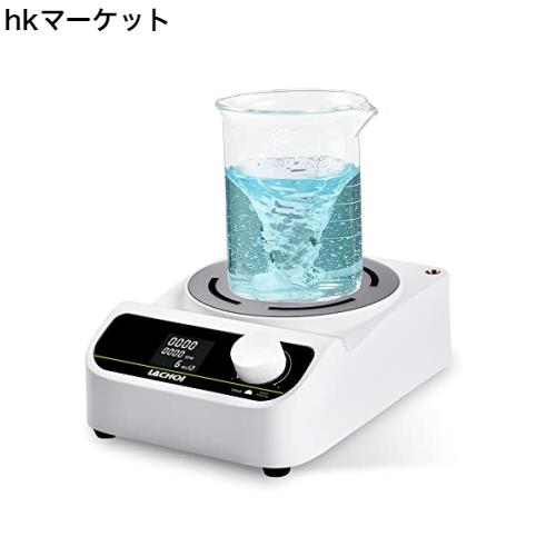 LACHOI デジタルマグネチックスターラー 磁気攪拌機 200-1500RPM 撹拌容量5000ml(H？O) LCDディスプレイ 速度調整可能 タイミング設定可能の通販は