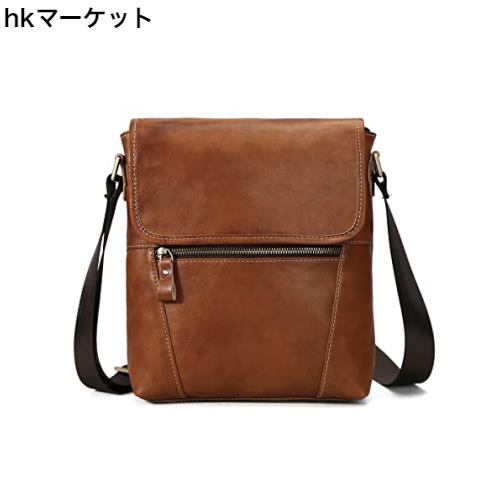 [Morsut] ショルダーバッグ 本革 メンズ 肩掛けバッグ 革 男性 ショルダーバック 人気 11インチiPad収納可 カジュアル 自転車 通勤 アウ