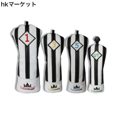 CRAFTSMAN(クラフトマン) ゴルフウッドカバー クラブヘッドカバー 4個セット(1.3.5.UT) ドライバー用・フェアウェイウッド用・ユーティの通販は